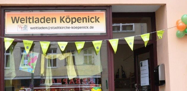 Weltladen Köpenick Ladenansicht